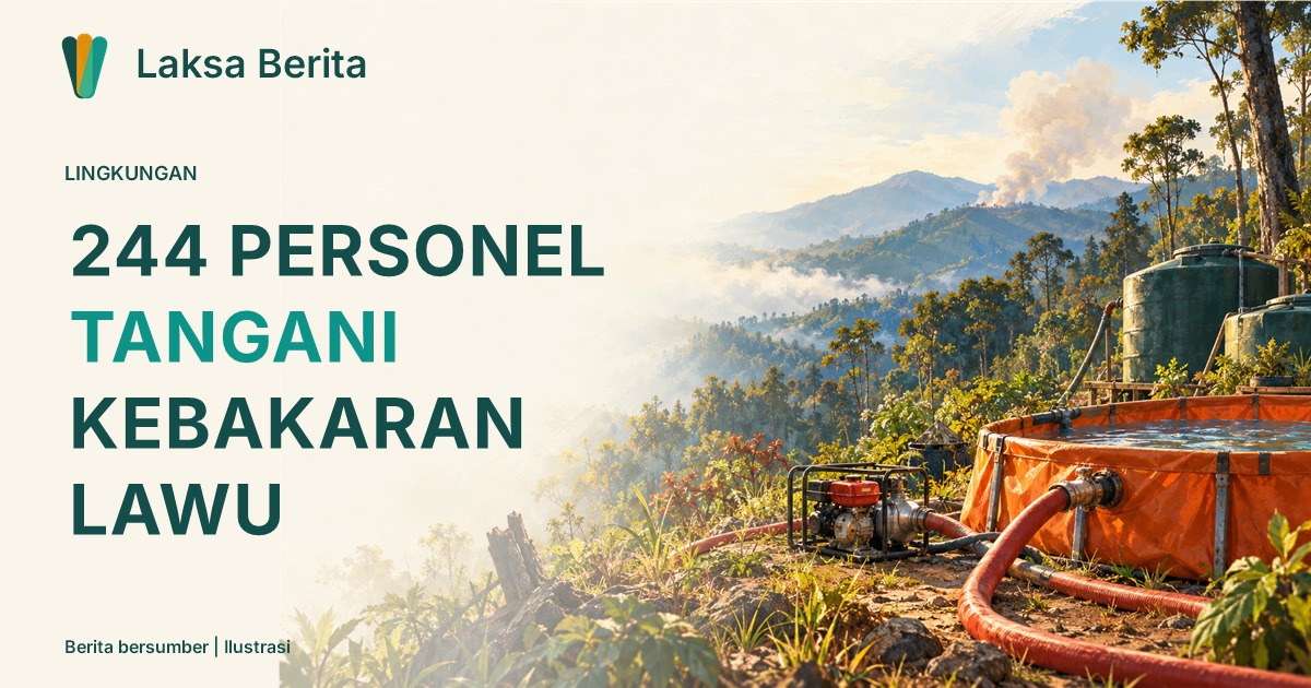 244 Personel Tangani Kebakaran Lereng Lawu, Ini yang Perlu Dicermati