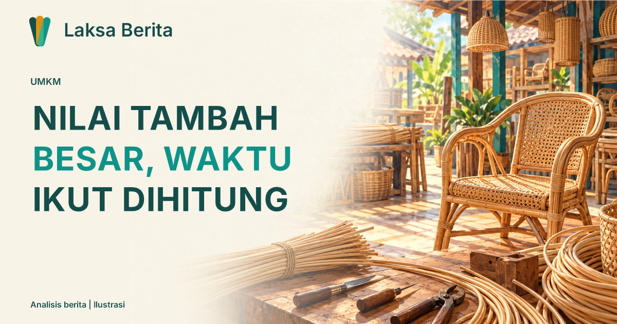 Rotan Punya Nilai Tambah Besar, Pengrajin Jangan Lupa Menghitung Waktu
