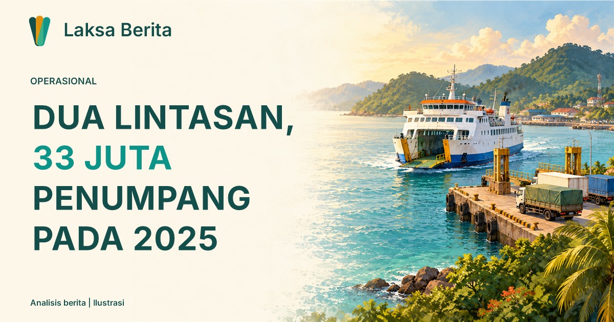 ASDP Catat 33 Juta Penumpang di Dua Lintasan, Data Itu Periode 2025